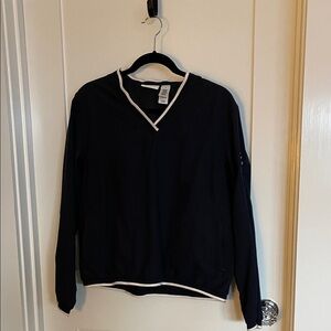 VINTAGE Liz Claiborne Golf Blure V-Neck Long Sleeve Top